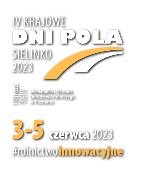 Krajowe Dni Pola 2023 - 3-5 czerwca 2023, Sielinko Logotyp krajowe dni pola z datą rozpoczęcia imprezy 3-5 czerwca 2023